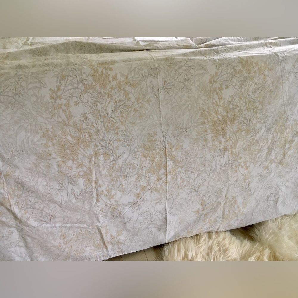Zara home made in Italy Botanical Cotton Duvet Cover